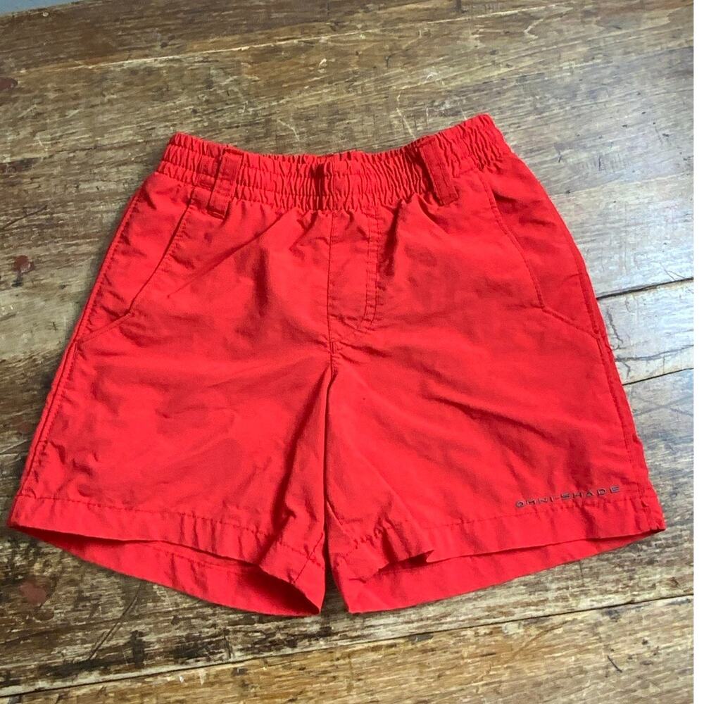 Columbia Red Swim trunks size xxs 4-5